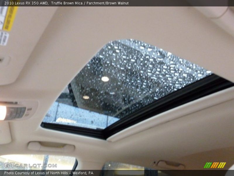 Truffle Brown Mica / Parchment/Brown Walnut 2010 Lexus RX 350 AWD