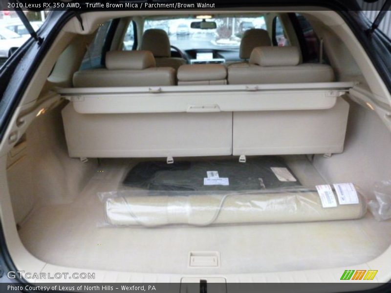 Truffle Brown Mica / Parchment/Brown Walnut 2010 Lexus RX 350 AWD
