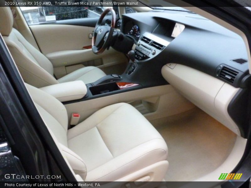 Truffle Brown Mica / Parchment/Brown Walnut 2010 Lexus RX 350 AWD