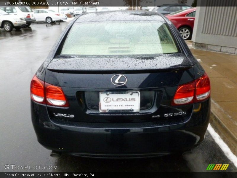 Blue Onyx Pearl / Cashmere 2006 Lexus GS 300 AWD