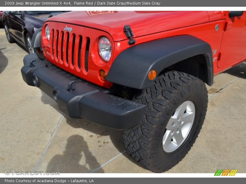 Flame Red / Dark Slate Gray/Medium Slate Gray 2009 Jeep Wrangler Unlimited X 4x4