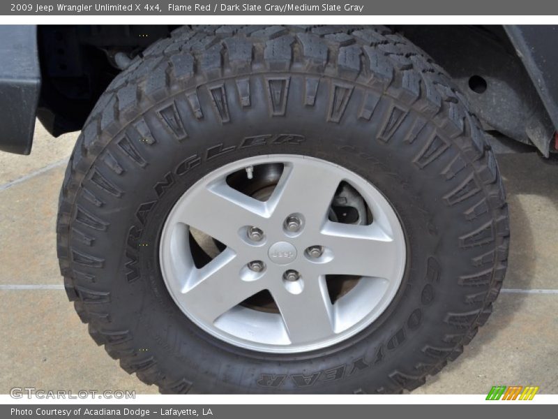 Flame Red / Dark Slate Gray/Medium Slate Gray 2009 Jeep Wrangler Unlimited X 4x4