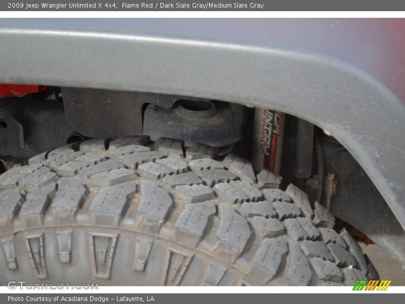 Flame Red / Dark Slate Gray/Medium Slate Gray 2009 Jeep Wrangler Unlimited X 4x4