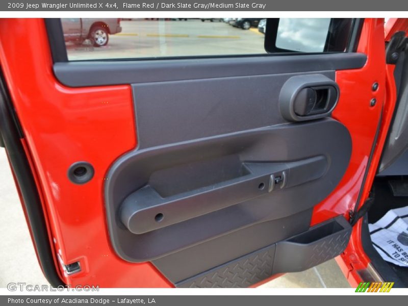Flame Red / Dark Slate Gray/Medium Slate Gray 2009 Jeep Wrangler Unlimited X 4x4