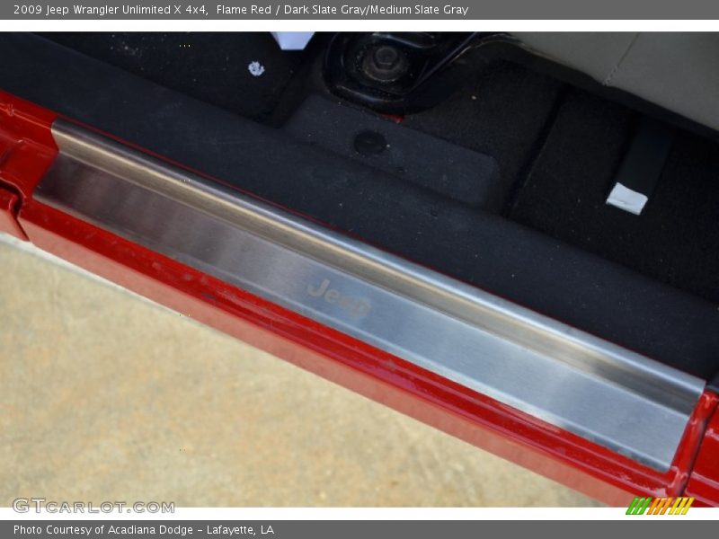 Flame Red / Dark Slate Gray/Medium Slate Gray 2009 Jeep Wrangler Unlimited X 4x4