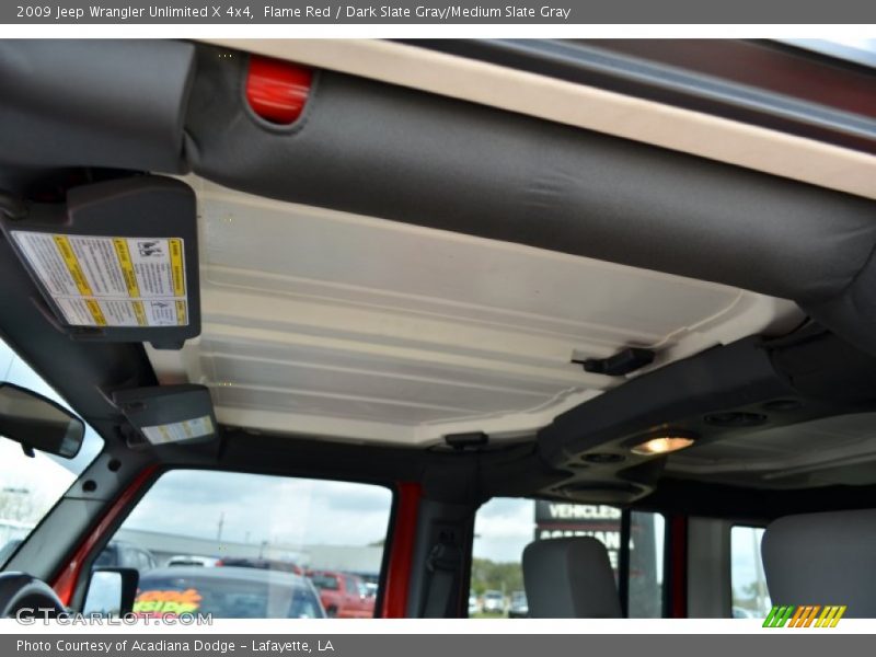 Flame Red / Dark Slate Gray/Medium Slate Gray 2009 Jeep Wrangler Unlimited X 4x4