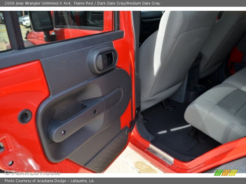 Flame Red / Dark Slate Gray/Medium Slate Gray 2009 Jeep Wrangler Unlimited X 4x4
