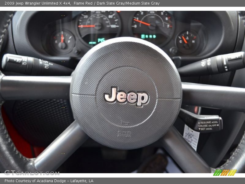 Flame Red / Dark Slate Gray/Medium Slate Gray 2009 Jeep Wrangler Unlimited X 4x4