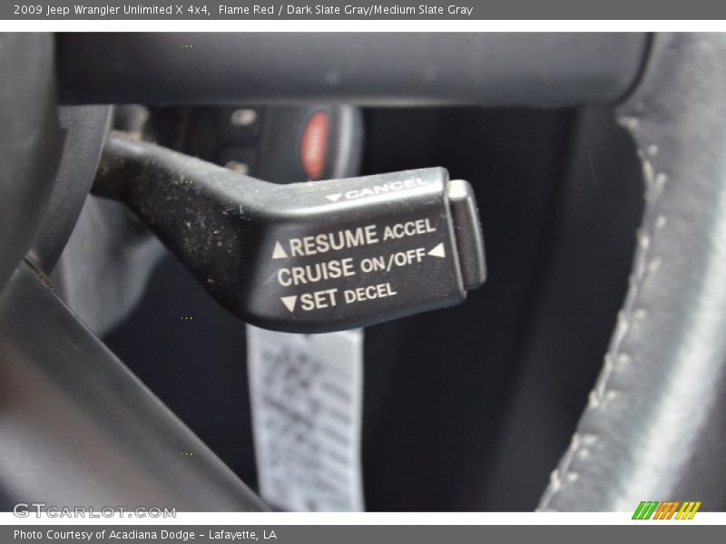 Flame Red / Dark Slate Gray/Medium Slate Gray 2009 Jeep Wrangler Unlimited X 4x4