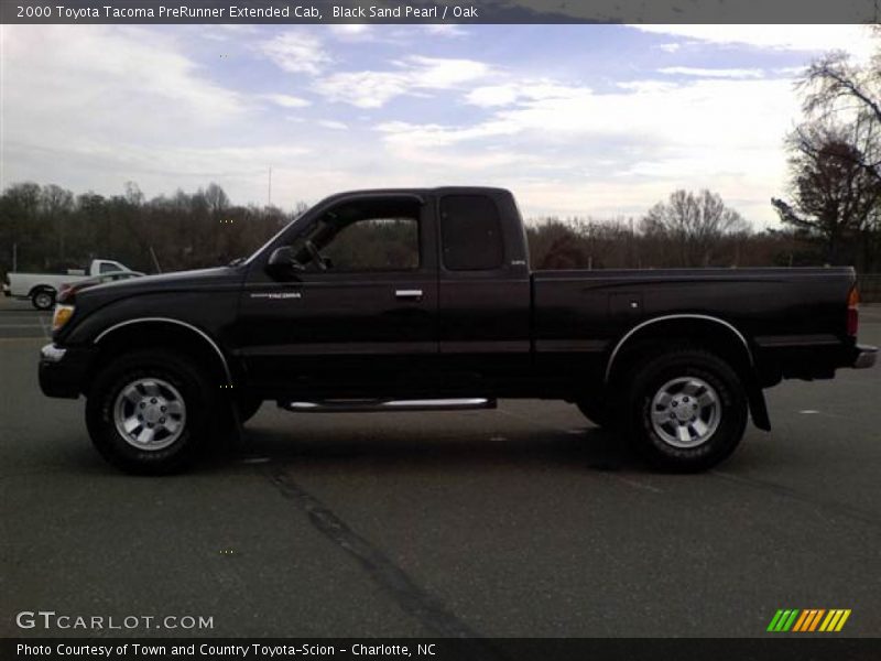 Black Sand Pearl / Oak 2000 Toyota Tacoma PreRunner Extended Cab