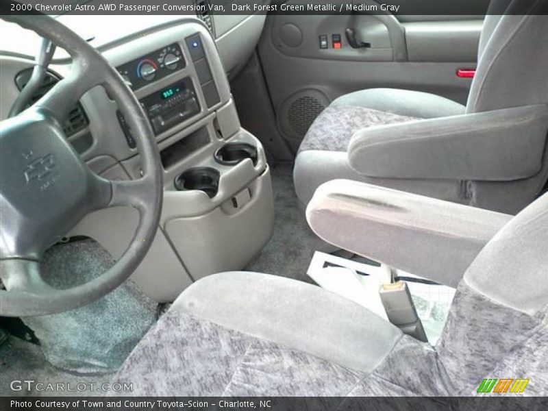 Dark Forest Green Metallic / Medium Gray 2000 Chevrolet Astro AWD Passenger Conversion Van