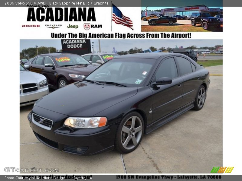 Black Sapphire Metallic / Graphite 2006 Volvo S60 R AWD