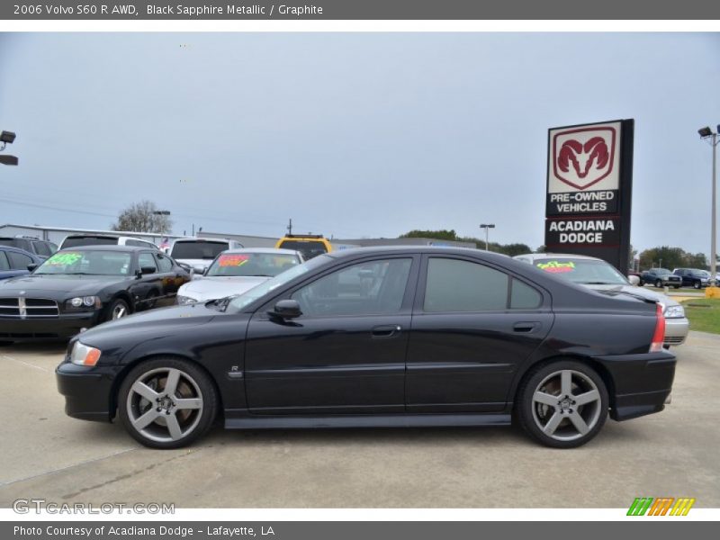 Black Sapphire Metallic / Graphite 2006 Volvo S60 R AWD