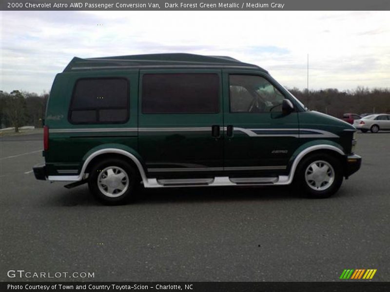 Dark Forest Green Metallic / Medium Gray 2000 Chevrolet Astro AWD Passenger Conversion Van