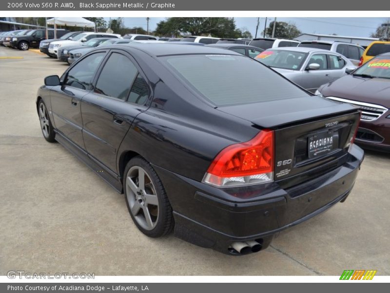 Black Sapphire Metallic / Graphite 2006 Volvo S60 R AWD