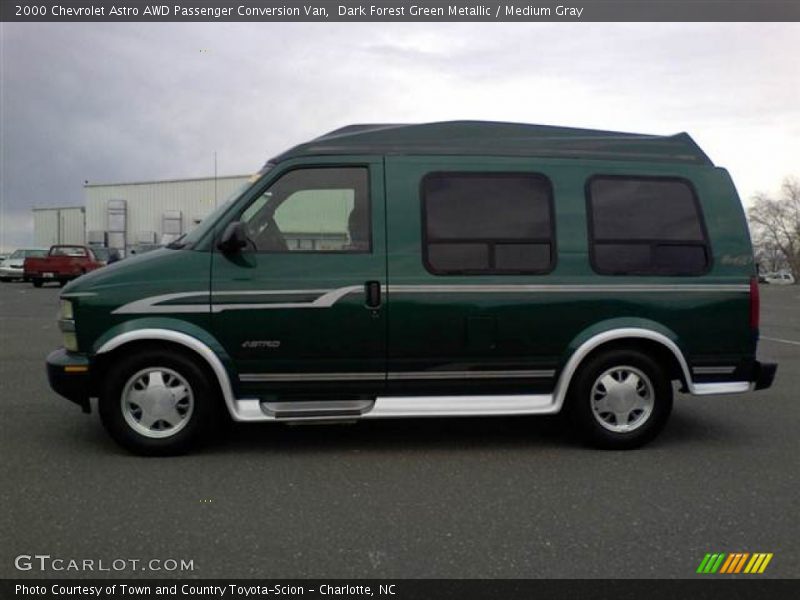 Dark Forest Green Metallic / Medium Gray 2000 Chevrolet Astro AWD Passenger Conversion Van
