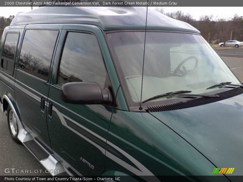 Dark Forest Green Metallic / Medium Gray 2000 Chevrolet Astro AWD Passenger Conversion Van