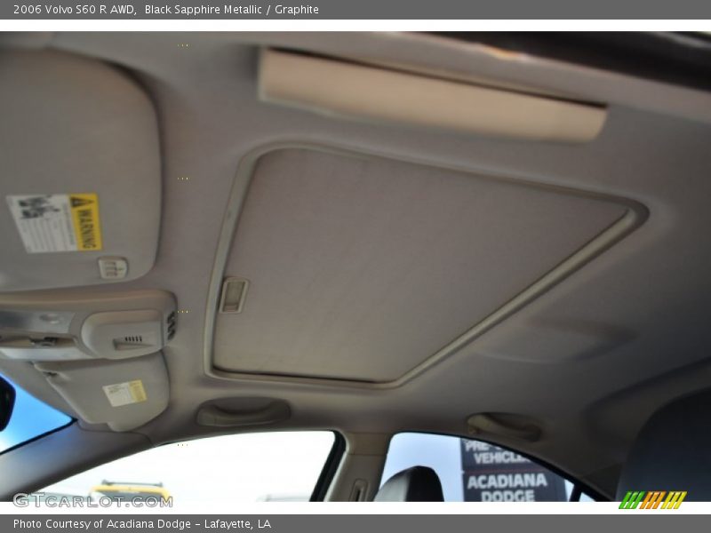 Sunroof of 2006 S60 R AWD