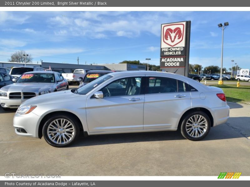 Bright Silver Metallic / Black 2011 Chrysler 200 Limited