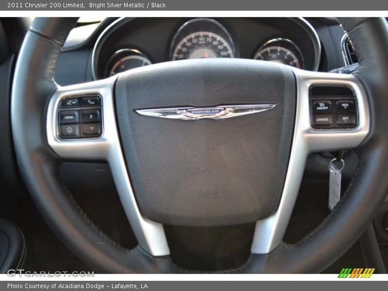 Bright Silver Metallic / Black 2011 Chrysler 200 Limited