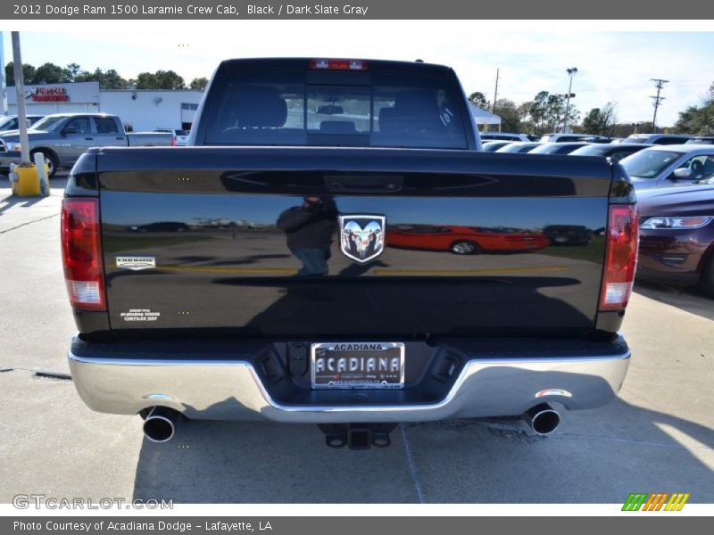 Black / Dark Slate Gray 2012 Dodge Ram 1500 Laramie Crew Cab