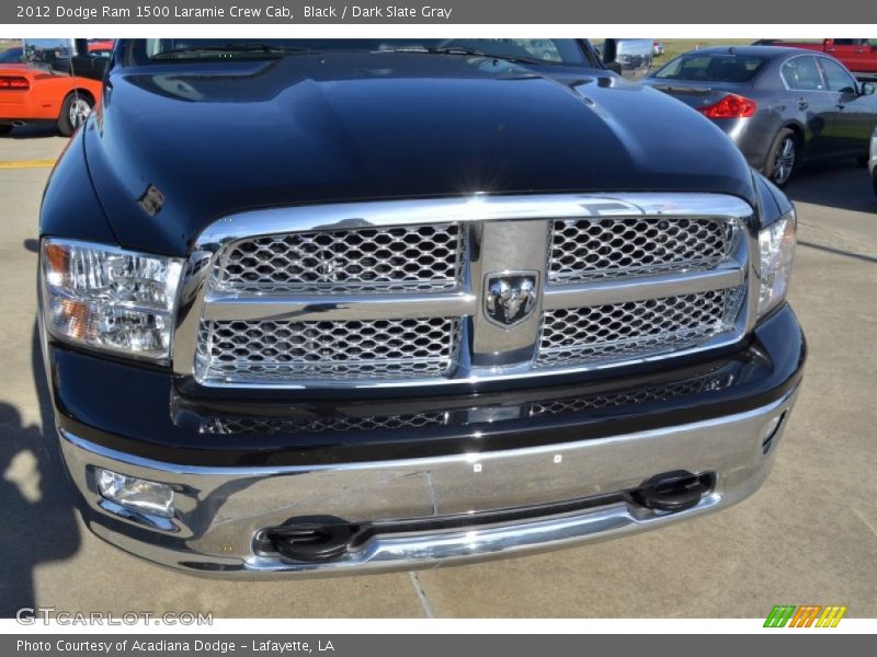 Black / Dark Slate Gray 2012 Dodge Ram 1500 Laramie Crew Cab