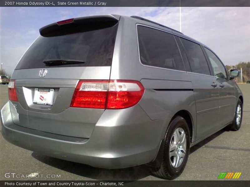 Slate Green Metallic / Gray 2007 Honda Odyssey EX-L