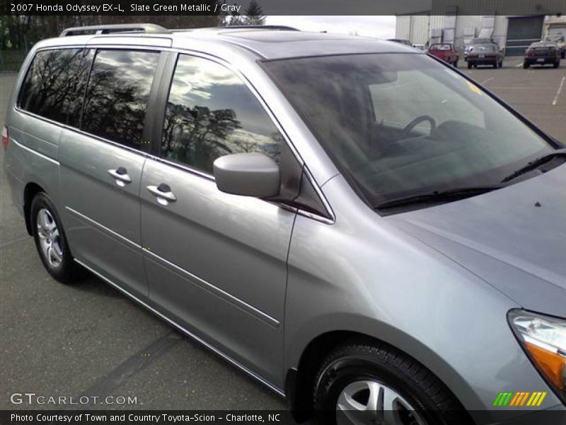 Slate Green Metallic / Gray 2007 Honda Odyssey EX-L