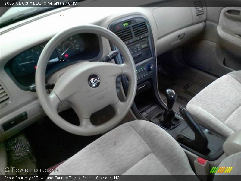 Olive Green / Gray 2005 Kia Optima LX