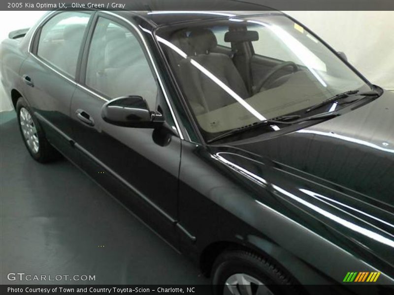 Olive Green / Gray 2005 Kia Optima LX