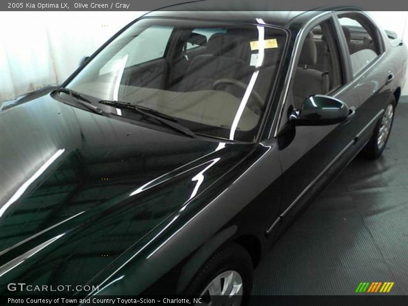 Olive Green / Gray 2005 Kia Optima LX