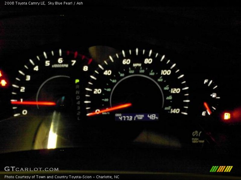 Sky Blue Pearl / Ash 2008 Toyota Camry LE