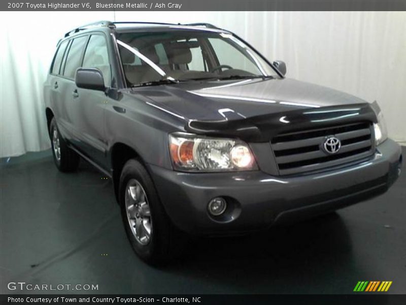 Bluestone Metallic / Ash Gray 2007 Toyota Highlander V6