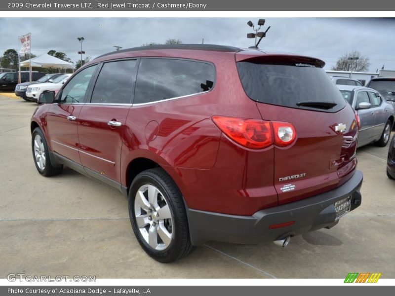 Red Jewel Tintcoat / Cashmere/Ebony 2009 Chevrolet Traverse LTZ