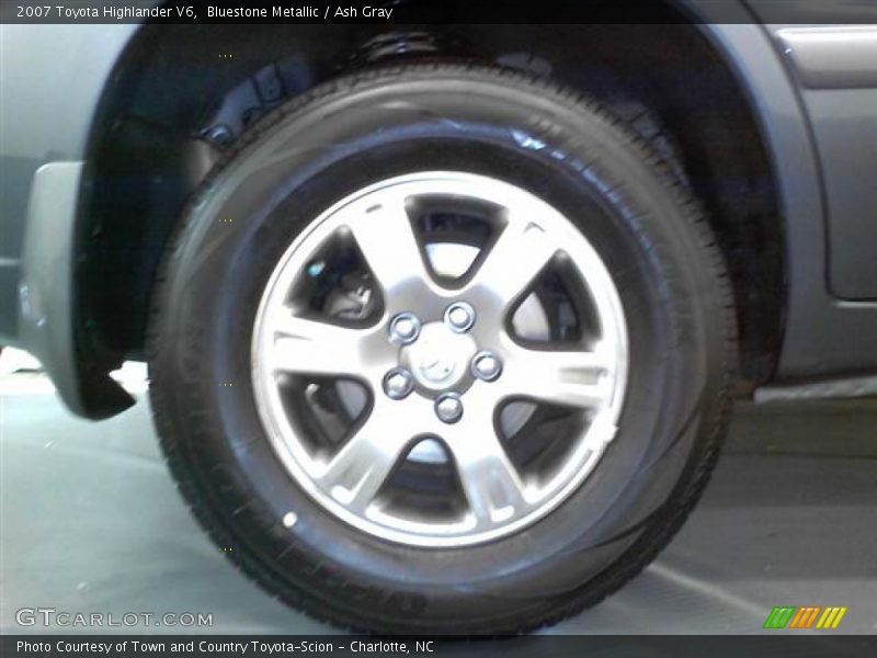 Bluestone Metallic / Ash Gray 2007 Toyota Highlander V6