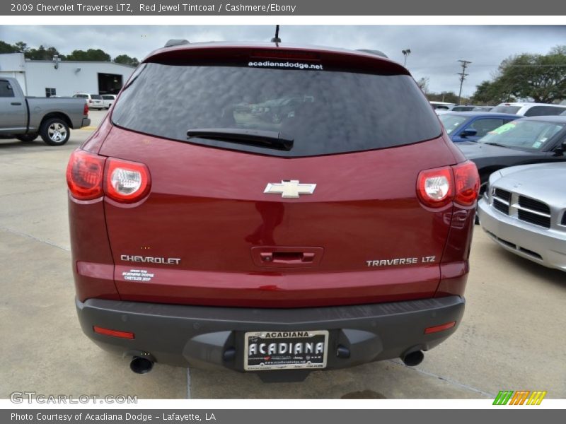 Red Jewel Tintcoat / Cashmere/Ebony 2009 Chevrolet Traverse LTZ