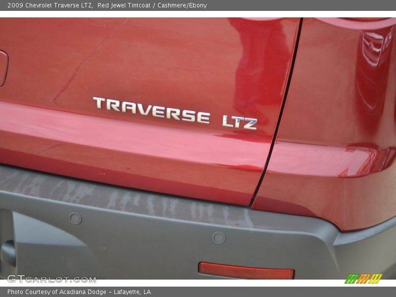 Red Jewel Tintcoat / Cashmere/Ebony 2009 Chevrolet Traverse LTZ