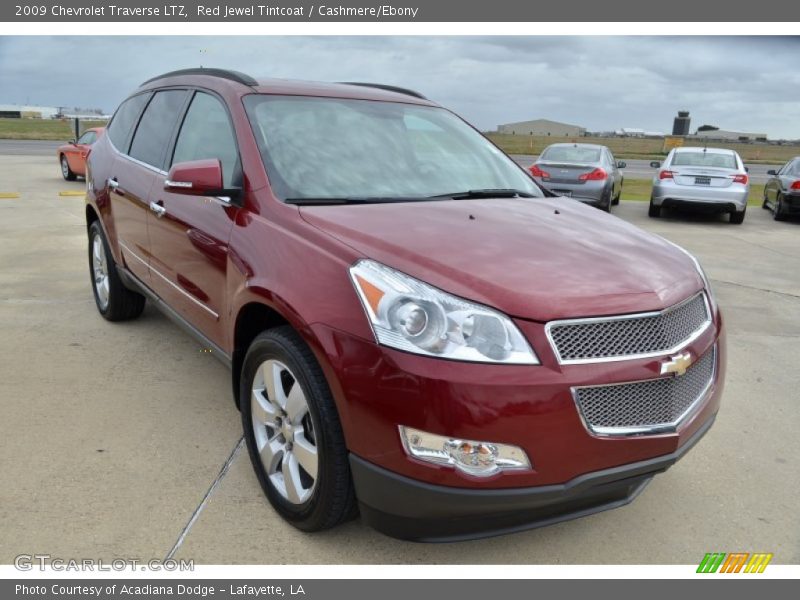 Red Jewel Tintcoat / Cashmere/Ebony 2009 Chevrolet Traverse LTZ