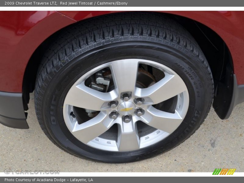 Red Jewel Tintcoat / Cashmere/Ebony 2009 Chevrolet Traverse LTZ