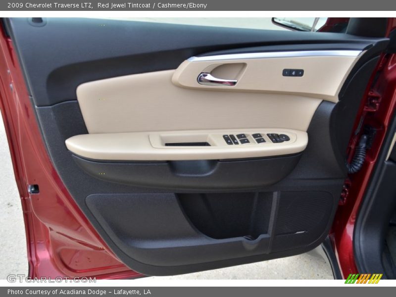 Red Jewel Tintcoat / Cashmere/Ebony 2009 Chevrolet Traverse LTZ