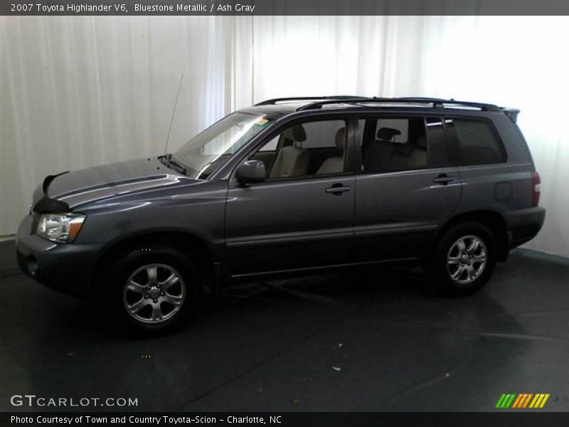 Bluestone Metallic / Ash Gray 2007 Toyota Highlander V6