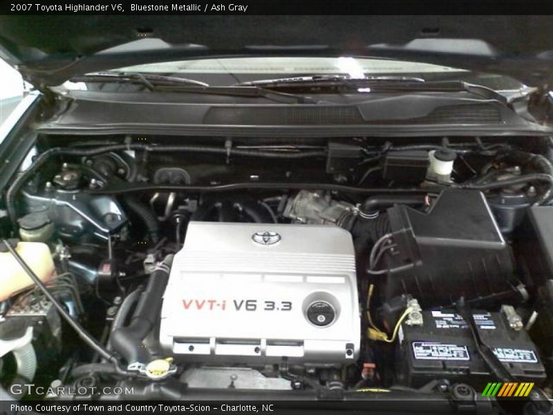 Bluestone Metallic / Ash Gray 2007 Toyota Highlander V6