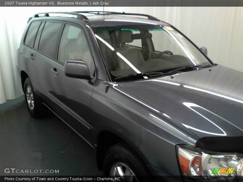 Bluestone Metallic / Ash Gray 2007 Toyota Highlander V6