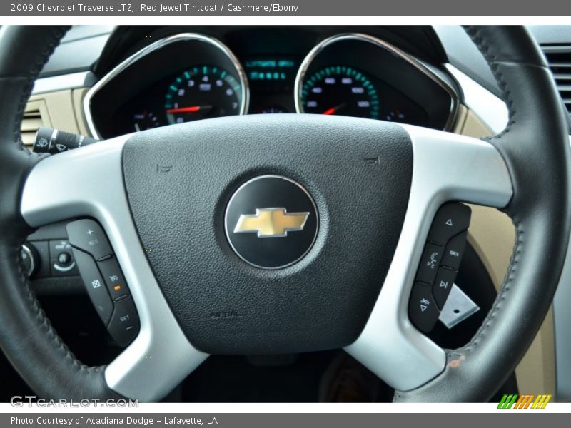 Red Jewel Tintcoat / Cashmere/Ebony 2009 Chevrolet Traverse LTZ