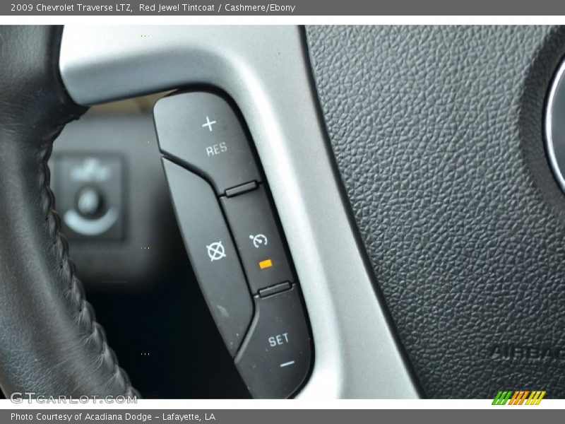 Red Jewel Tintcoat / Cashmere/Ebony 2009 Chevrolet Traverse LTZ