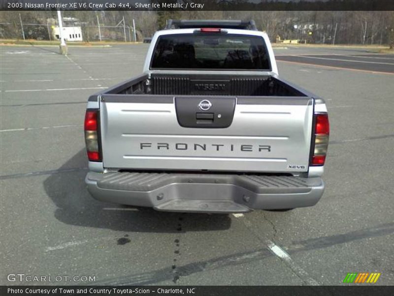 Silver Ice Metallic / Gray 2003 Nissan Frontier XE V6 Crew Cab 4x4
