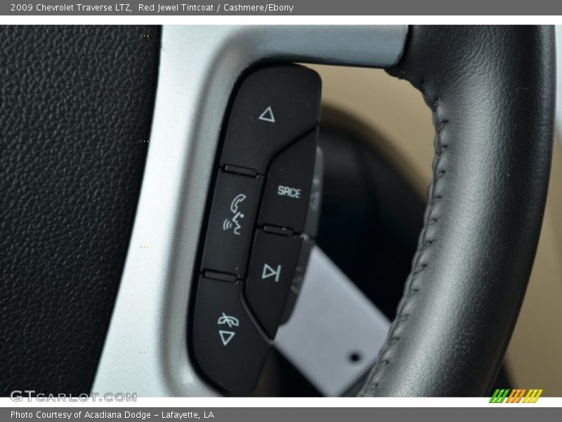 Red Jewel Tintcoat / Cashmere/Ebony 2009 Chevrolet Traverse LTZ