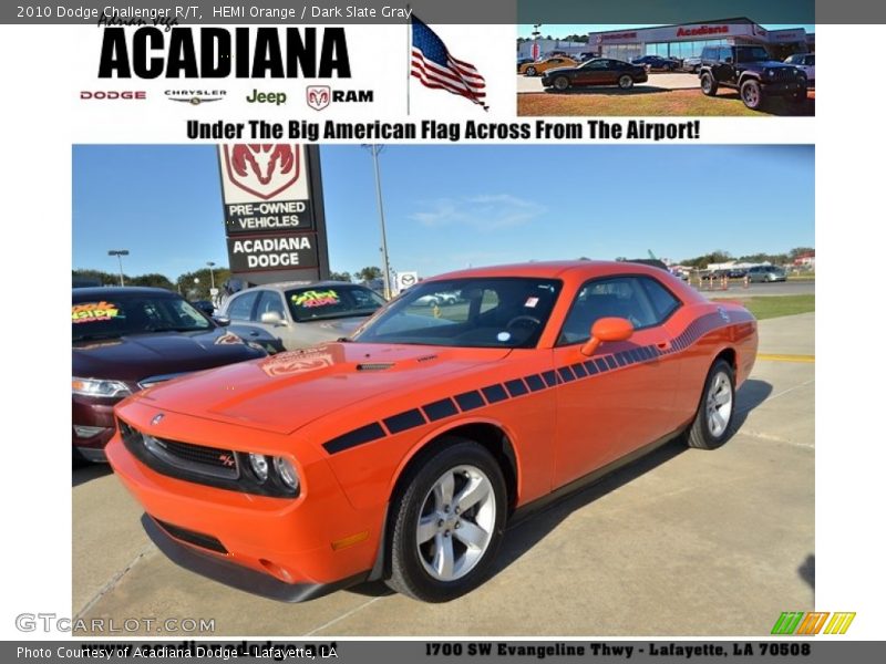 HEMI Orange / Dark Slate Gray 2010 Dodge Challenger R/T