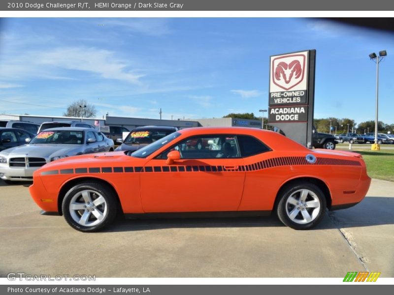 HEMI Orange / Dark Slate Gray 2010 Dodge Challenger R/T