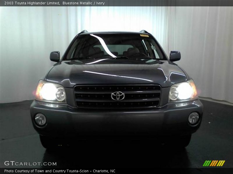 Bluestone Metallic / Ivory 2003 Toyota Highlander Limited